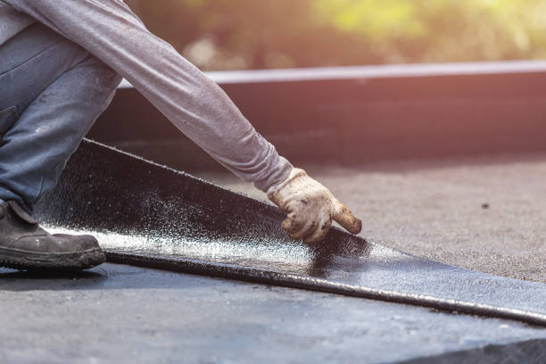 Professional Vapor Barrier Installation technician working in Bellmore, NY
